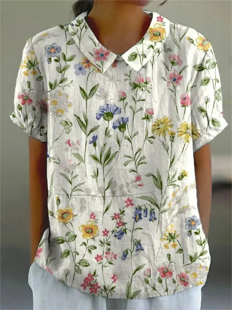 Anna | Comfortable Blouse With Flowers