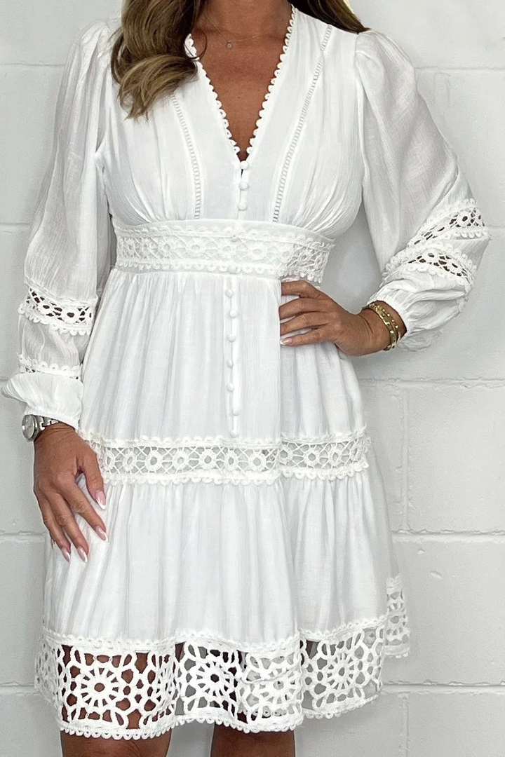Rebecca | Boho-Chic V-Neck Dress