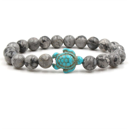 Unique Natural Stone Beads Turtle Bracelets